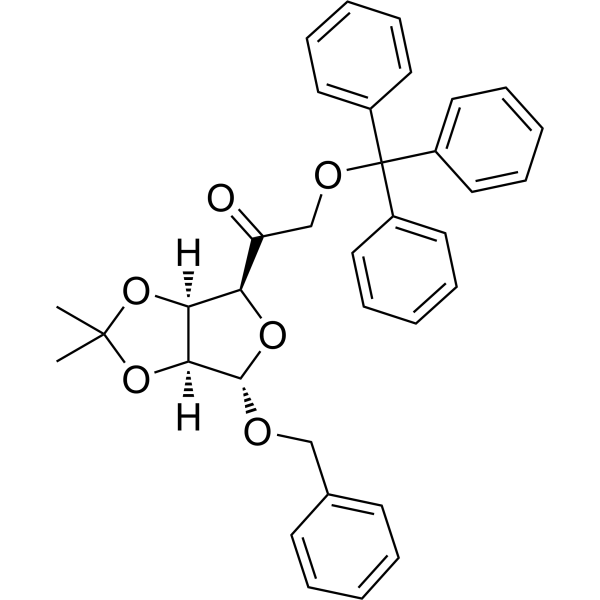 Benzyl 2,3-O-Isopropylidene-6-O-trityl-5-keto-α-D-mannofuranose 91364-12-4